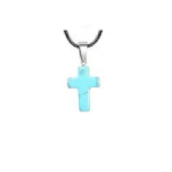 Cross Gemstone Pendant Charms Cross Quartz Crystal Charms for Necklace Earring - Picture 1 of 1